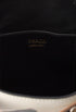 White/Black - Prada Buckle Leather Bucket Bag With Studded Belt - GLAM MODA